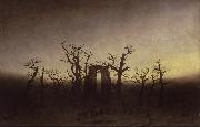 Caspar David Friedrich Abbey under Oak Trees (mk09) oil painting artist